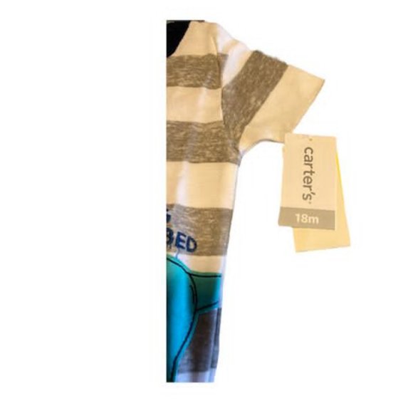 Carter's Pijama de algodón de 4 piezas para bebé niño (Dinosaurio, 18 m) - Picture 8 of 9